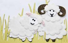 Nova decoração de ovelhas de corte de metal estênceis diy scrapbooking papel/cartões de fotos gravando dados 2024 - compre barato