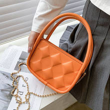 Mini bolsos de hombro de marca de lujo para mujer, bolsos de cubo de cuero, bolso cruzado con cadena de diseñador, bolso cuadrado de viaje a la moda 2024 - compra barato