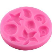 DIY Lovely Shell Starfish Conch Sea Silicone Mold Fish Mermaid Tail Fondant Cake Decorating Tools Soap Mold Cake Chocolate Tool 2024 - buy cheap