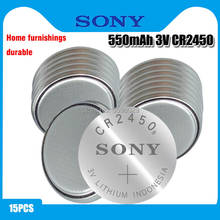 15PCS Original SONY CR2450 Button Cell Battery 3V Lithium Batteries CR 2450 for Watch Remote Toy Computer Calculator Control 2024 - buy cheap