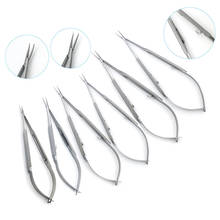 Pinzas dentales para ortodoncia Castroviejo, soporte de aguja con bloqueo 18/16/14/12.5cm, instrumento ocular oftálmico 2024 - compra barato