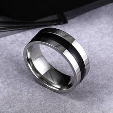 8 мм кольцо из нержавеющей стали для мужчин и женщин персонализированные кольца из нержавеющей стали на заказ выгравированы с вашим именем текстовые подписи 2024 - купить недорого