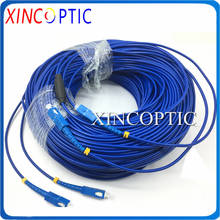 2Core SM Dual Fiber 200M G657A1,3.0mm PVC Blue Jacket,2F SC-LC/FC/ST/SC/UPC Duplex Twin Armored Fiber Patch Cord Jumper Cable 2024 - buy cheap