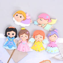 10Pcs Flatback Flat Back Resin Cabochon Kawaii DIY Phone angel Princess Cartoon Craft Decoration For Hair Bow Accessory Gifts 2024 - buy cheap