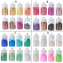 Kit de pigmentos nacarados de Mica para fabricación de joyas, colorante de resina epoxi en polvo, 8 colores, 10g 2024 - compra barato
