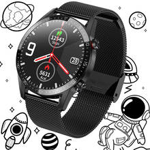 Умные часы для мужчин, полный сенсорный экран, умные часы для женщин, ЭКГ PPG Водонепроницаемый Фитнес-трекер, спортивные часы, космические часы для Huawei Xiaomi 2024 - купить недорого