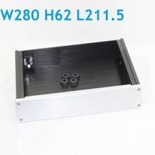 W280 H60 D211 Headphone Amp Case DIY Anodized Aluminum Power Amplifier Chassis DAC Decoding Enclosure Preamp Box Hi End Shell 2024 - buy cheap