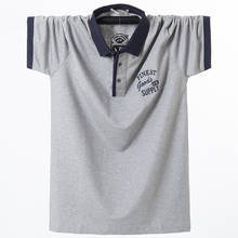 PLus Size Polo Shirt Homme  6XL 5XL Cotton Camisa Men Polo Shirt 2019 Casual Big Size Loose Summer Short Sleeve Polo Shirt 2024 - buy cheap