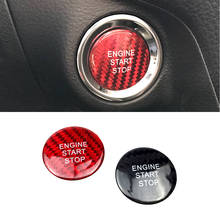 Pegatinas de cubierta de botón de arranque y parada de motor de coche, accesorios de fibra de carbono para Honda Accord Civic City CRV Jazz FIT BRV HRV 2024 - compra barato