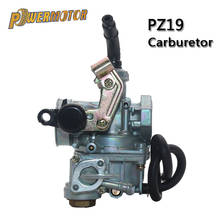 PowerMotor карбюратор для мотоцикла Carb Cable Choke PZ19 19 мм для 50cc 70cc 90cc 110cc Quad ATV для Honda Yamaha Kawasaki 2024 - купить недорого