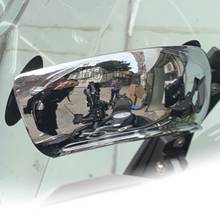 Мотоциклетное безопасное зеркало заднего вида с поворотом на 180 градусов, обеспечивает полный вид сзади для Kawasaki GTR KLE KLV 250 400 500 1400 1000 J300 LAKOTA 300 2024 - купить недорого