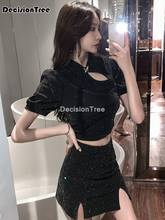 2022 chinese dress women elegant qipao top+skirt set qipao vestidos party wedding dresses sexy cheongsam oriental party dress 2024 - buy cheap