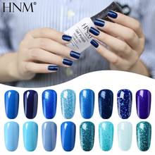 HNM 8ML Blue Color Series Gel Nail Polish Hybrid  Lucky Varnishes Vernis  UV Led Gelpolish Semi Permanent Gel Manicure Lacquer 2024 - buy cheap
