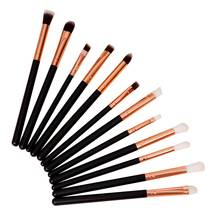 12 unids/set sintético FiberMakeup Juego de Herramientas cepillos cosméticos sombra de ojos en polvo Fundación de fusión para belleza cepillo 2024 - compra barato