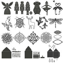 Retro Ornaments Mouse King Koi Flamingo Cockatoo Dragonfly Metal Cutting Dies for DIY Scrapbooking Cards Crafts 2021 New Dies 2024 - buy cheap