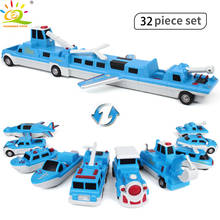 Toys Educational City Police Construction Vehicles Truck Boat Car Magnetic Building Blocks Kits Games for Children 2024 - buy cheap