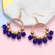 Fashion New DIY Korean Statement Drop Earrings 2020 for Women Fashion Vintage Geometric Crystal Dangle Hanging Earring Jewelry 2024 - buy cheap