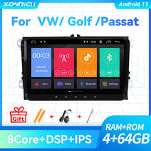 4GB 64GB DSP Android 11 Car Multimedia Player For Volkswagen Passat b6 VW PoloT5 Skoda Octavia 2 Rapid Golf 5 Seat leon Carplay 2024 - buy cheap