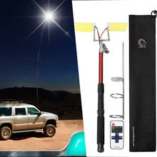 224LEDs COB 12V LED Telescopic Fishing Rod Outdoor Camping Road Trip Street Lights 2024 - buy cheap