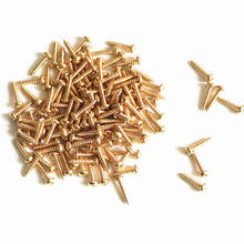 Sell Free Shipping guitar parts 60pcs/pack Guitar machine heads screws Gold color guitar tuner mounting screws 2024 - buy cheap