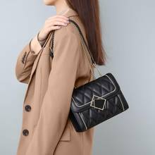 2021 New Chain Crossbody Bag Women Genuine Leather Purses And Handbags Luxury Designer Shoulder Messenger Bag Small Square Bag 2024 - buy cheap