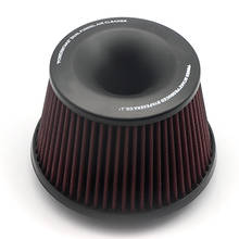 Universal Car Vehicle Intake Air Filter 75mm Dual Funnel Adapter Air Cleaner Protect Your Piston With Logo 2024 - buy cheap