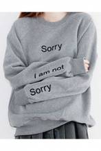 Sorry i'm not sorry art-Sudadera con frase divertida para mujer, ropa hipster a la moda, informal, gráfica, tops 2024 - compra barato