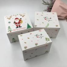 Mini caja de regalo de Santa Claus, caja de jabón hecha a mano, embalaje de dulces pequeños, cartón de embalaje de regalo, 50 Uds. 2024 - compra barato