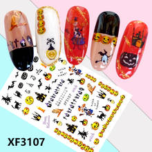 3sheet Super thin back glue Japanese Nail Stickers Designs Gummed 3D Nail Art Stickers Decals Makep Art Decorations XF3106-3120 2024 - buy cheap