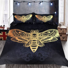 Roupa de cama bonito abelha conjunto de cama de alta qualidade macio e confortável colcha com fronhas forros de cama bumblebee preto conjunto 2024 - compre barato