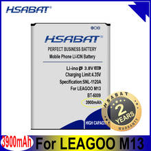 HSABAT BT-6009 3900mAh High Capacity Battery for LEAGOO M13 Smart Phone Batteries 2024 - buy cheap