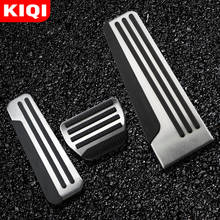 Kiqi pedal de carro de aço inoxidável, para infiniti, ex25, ex35, ex37, 2004-2011 acelerador de freio a gás, capa para apoio de pés, acessórios 2024 - compre barato