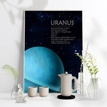Space Solar System Uranus Planet Art Poster Wall Decor Cosmos URANUS Pictures Prints Canvas Painting Wall Art Living Room Decor 2024 - buy cheap