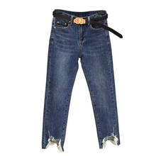 Py1160 дешевые оптовые 2021 весна лето осень новые модные повседневные джинсовые женские брюки женские винтажные уличные 2024 - купить недорого
