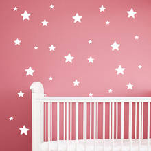 Pegatinas de pared de estrellas para guardería de bebé, calcomanías de pared para habitación de niños, decoración del hogar, arte para niños, papel tapiz 2024 - compra barato