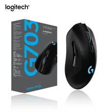 Logitech g703 lightspeed jogo sem fio rato óptico preto adequado para jogos de família de negócios 2024 - compre barato