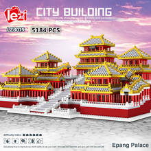 Bloques de construcción lepins para niños, juguete de ladrillos para armar Palacio Epang del gran imperio Qin, serie arquitectura mundial, modelo 3D, ideal para regalo, 5184P 2024 - compra barato