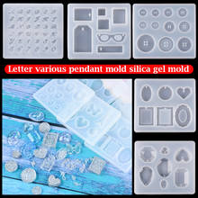 DIY Transparent Letter Silicone Molds DIY Dropping Glue Mold Resin Epoxy Molds For Jewelry Keychain Making Resin Casting Molds 2024 - buy cheap