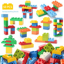 DIY 50PCS And 100PCS Large Particles Variety Building Blocks Toys Educational For Children Boys Figures Bricks Gift 2024 - buy cheap