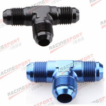 AN-12 AN12 12AN Male Flare Union Tee T-piece Fitting Adapter алюминиевый черный/синий 2024 - купить недорого