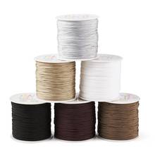 6 рулонов/набор плетеных нейлоновых нитей разных цветов 0,8 мм для изготовления ювелирных браслетов 2024 - купить недорого