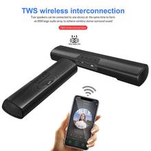 Wireless Bluetooth 5.0 Soundbar Stereo Speaker Powerful Built In Storage Battery Microphone Double Horn TV Home Speaker 2024 - buy cheap