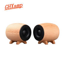 GHXAMP Solid Wooden Tweeter Speaker HIFI Super Treble Sound Box Home Theater KTV Full Range Tweeter Compensation Neodymium 2PCS 2024 - buy cheap