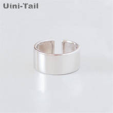 Uini-tail-anillo liso de Plata de Ley 925 con personalidad, joyería de alta calidad 2024 - compra barato