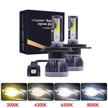 Super Mini Size H4 LED 9005 HB3 9006 HB4 H7 H11 H1 Auto Lamp Car Headlight Bulb LED Lamps for Car 72W 12000LM 6000K 12V 2024 - buy cheap