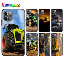 Funda de teléfono para iPhone, carcasa suave de color negro brillante para vehículo de granja, Tractor, 11 Pro, XS, Max, X, XR, 6S, 6, 7, 8 Plus, 5S 2024 - compra barato