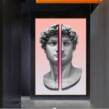 Vaporwave Sculpture Of David Art Paintings Print on Canvas Art Posters and Prints Status of Daivd Wall Pictures Home Decoration 2024 - buy cheap