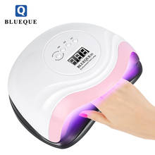 Новая Индукционная лампа для ногтей BLUEQUE 168 Вт, УФ-сушилка, инструменты для дизайна ногтей, светодиодная фототерапия, быстросохнущая сушилка для лака для ногтей 2024 - купить недорого