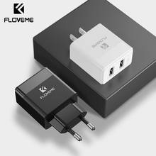 FLOVEME EU/US Plug USB Charger 2.1A Mobile Phone Charger Adapter for Xiaomi Samsung iphone Tablet Portable Wall Travel Charger 2024 - buy cheap