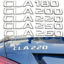 CLA180 CLA200 CLA220 CLA250 CLA260 Trunk Rear Letter Emblem Badge Sticker 3D For Mercedes Benz AMG CLA Car Styling Accessories 2024 - buy cheap